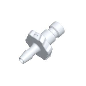 Male Bayonet to 2,4 mm (3/32") Tube Connection, Straight, PA (Polyamide), White