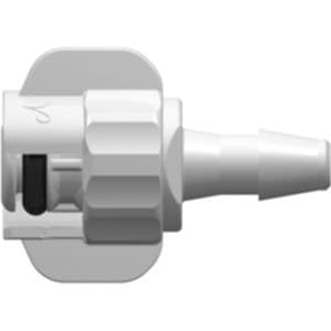 Male Blood Pressure Cuff to 3,2 mm (1/8") Tube Connection, Straight Winged, ABS/Acetal, White