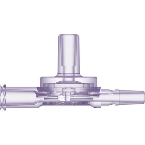 Female Luer / Male Rotating , Clear PC (Polycarbonate) - Radiostable, 2 to 5 psi