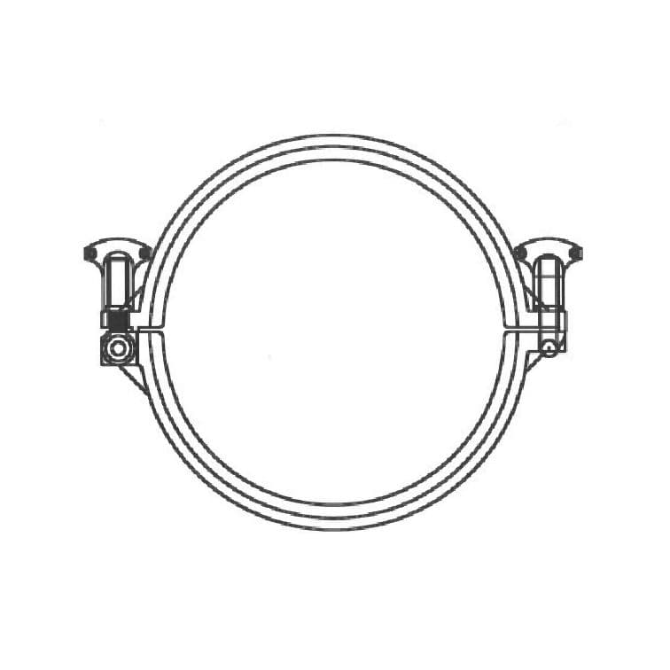 for Flange sizes8", PA (Polyamide) - Glass Filled, White